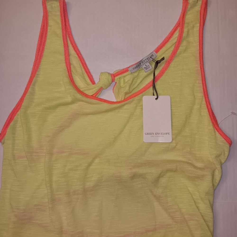 GREEN ENVELOPE KNOTTED PEEKABOO BACK SWIM COVERUP DRESS - Picture 2 of 12
